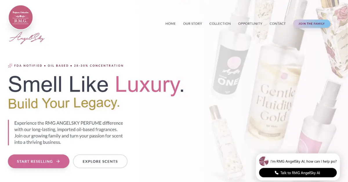 RMG AngelSky Perfume — AI Assistant & Website - Image 3