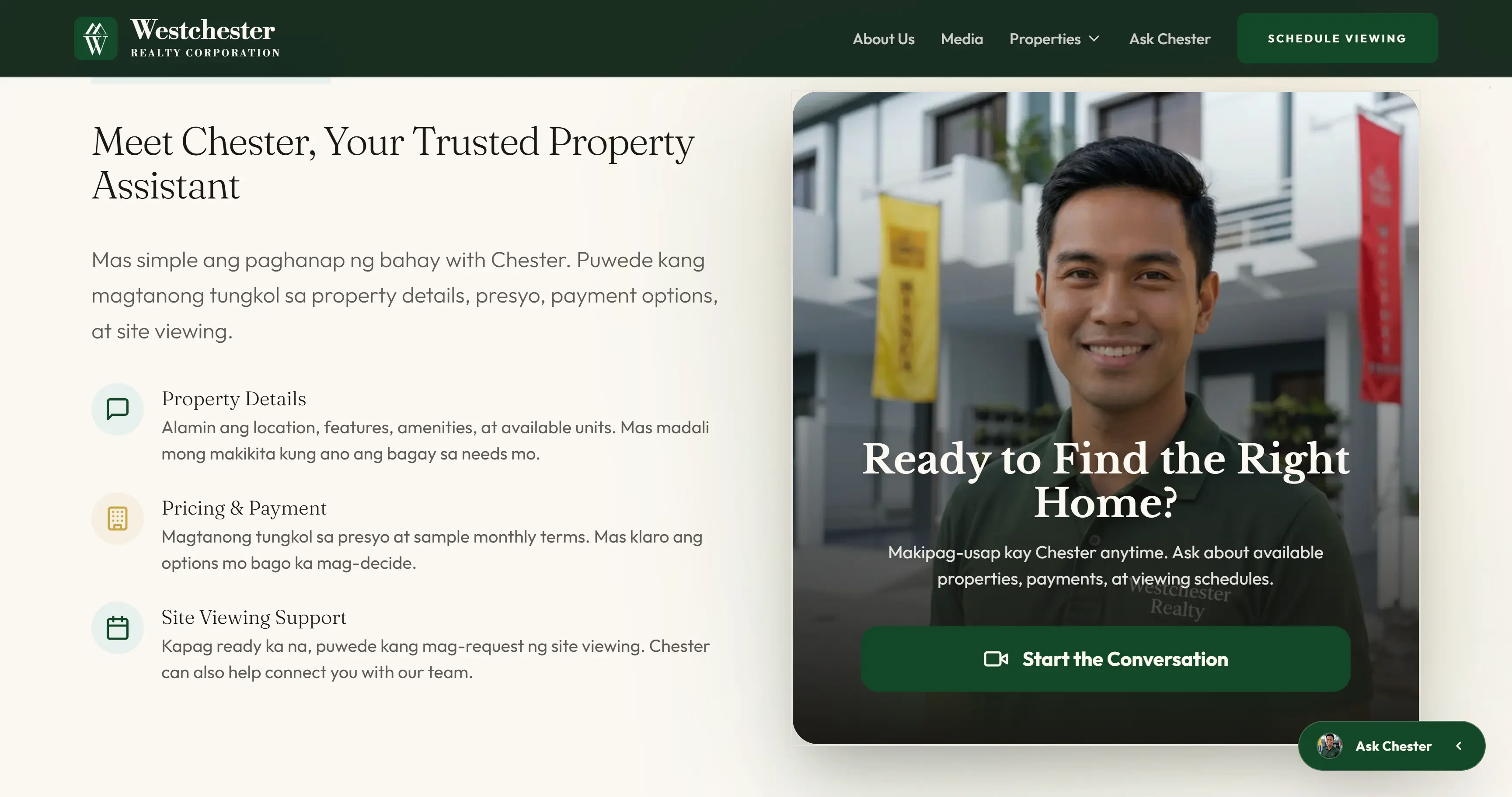 Westchester Realty — AI Real Estate Platform